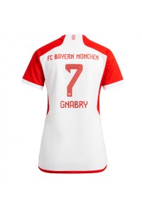 Bayern Munich Serge Gnabry #7 Jalkapallovaatteet Naisten Kotipaita 2023-24 Lyhythihainen
